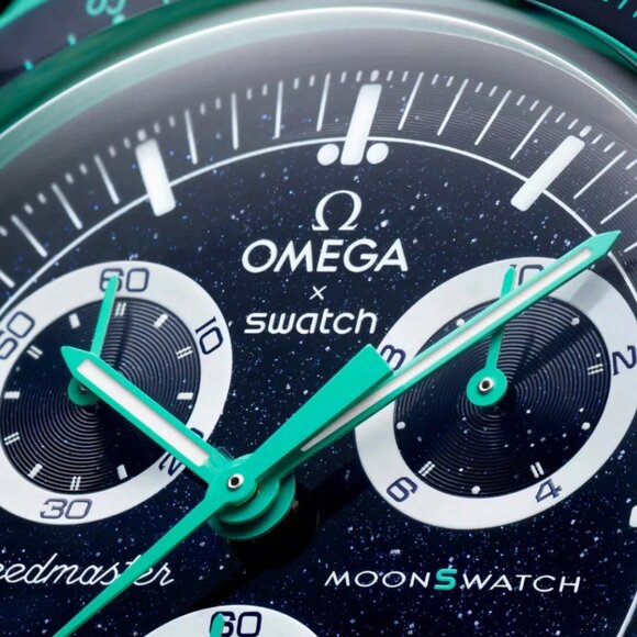 Authentic OMEGA X SWATCH MoonSwatch Mission on Earth Polar Lights SO33L103 - Picture 3 of 12